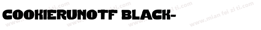 cookierunotf black字体转换